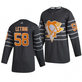 Pittsburgh Penguins Trikot Kris Letang 58 Grau 2020 NHL All-Star Adidas Authentic - Herren